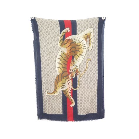 foulard gucci tigre|foulard gucci etiquette.